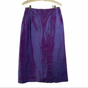Barraza New York Raw Silk Skirt